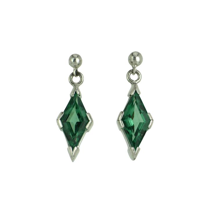 Green Hydro Quartz Earrings