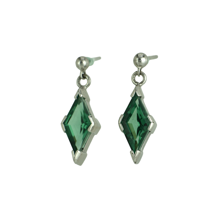 Green Hydro Quartz Earrings