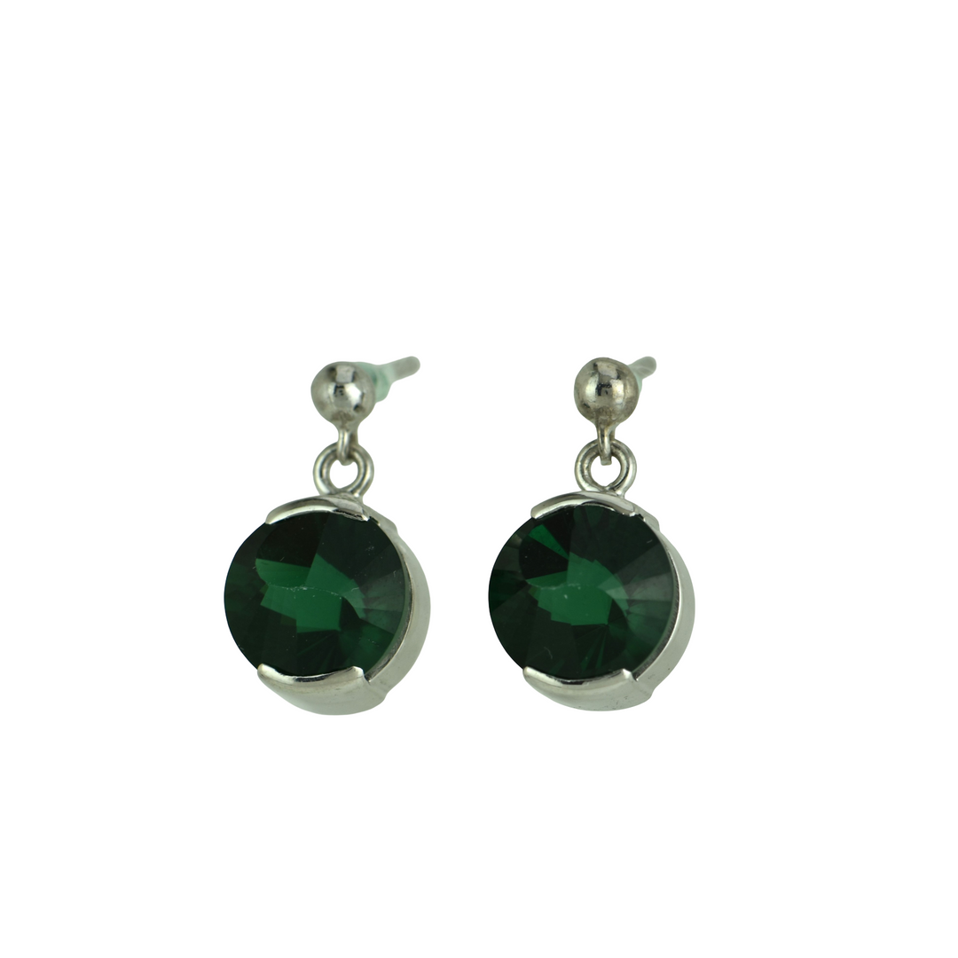 Green Hydro Quartz Earrings