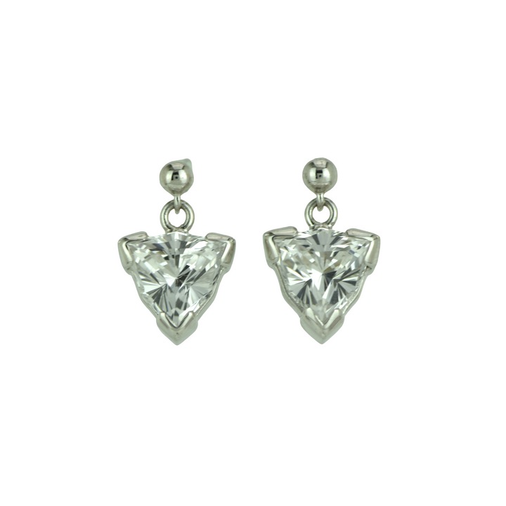White Sapphire Earrings