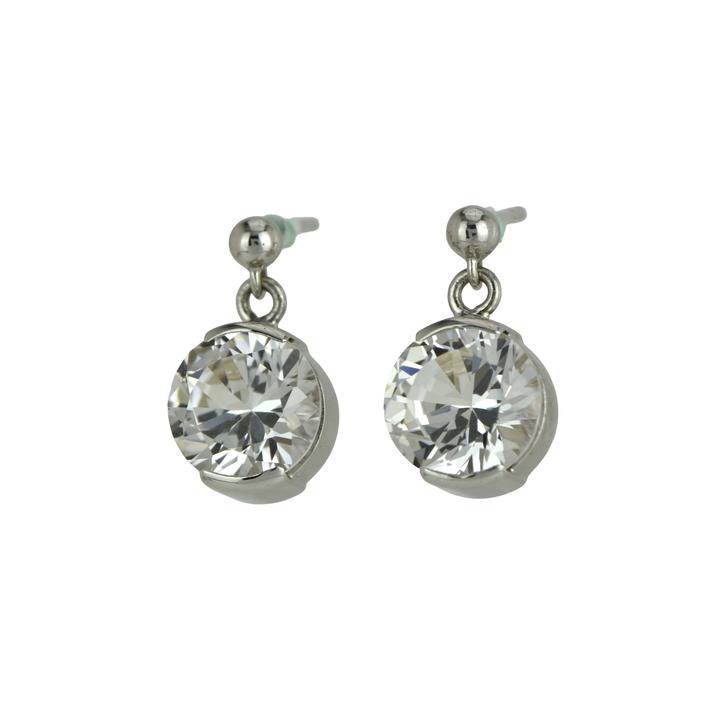 White Sapphire Earrings