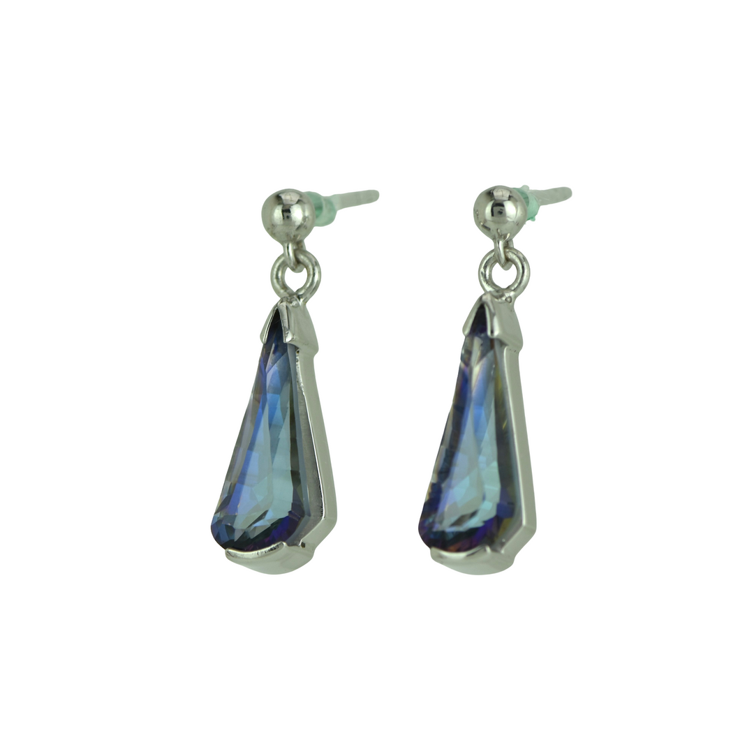 Indigo Warrior Mystic Quartz Earrings