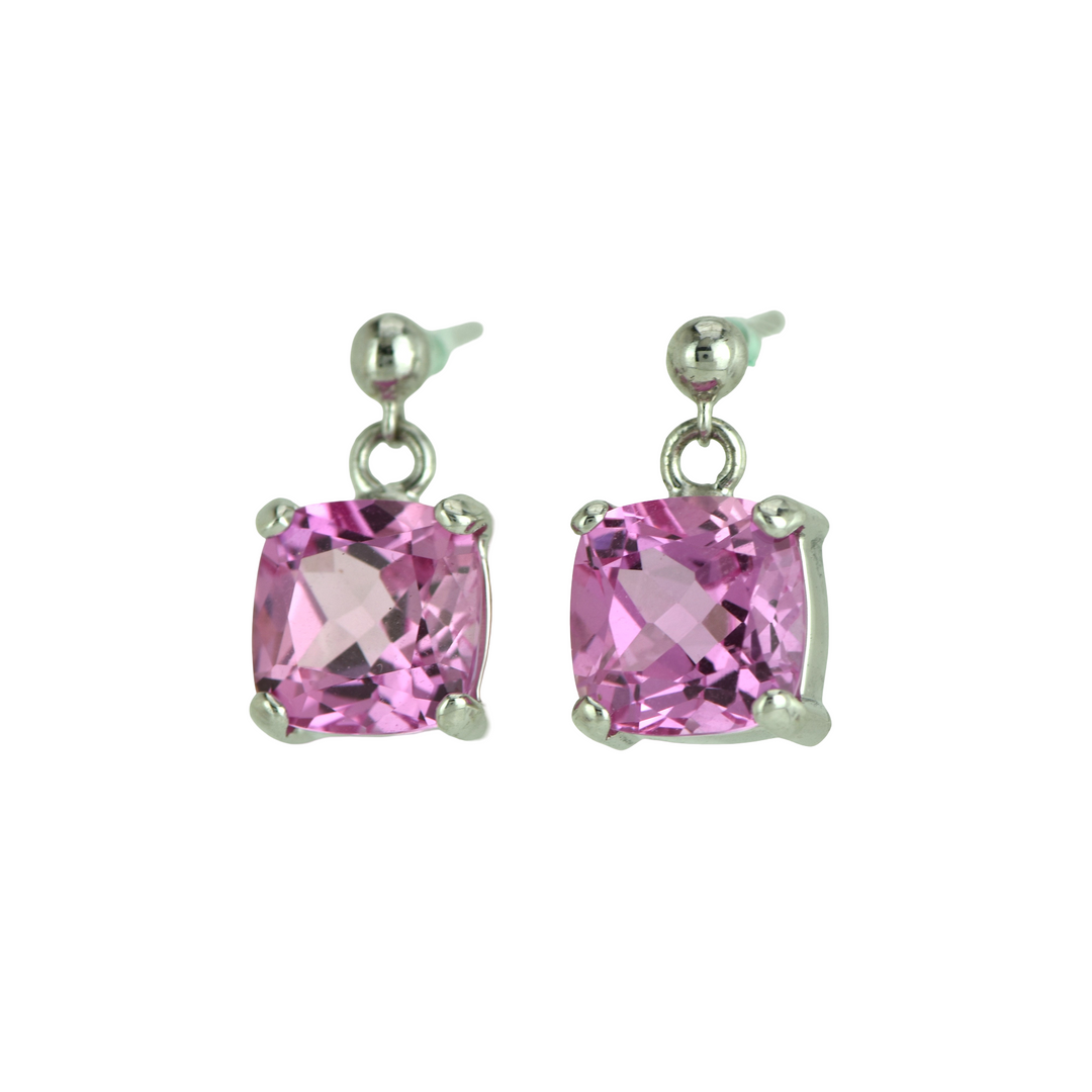 Shasta Pink Sapphire Earrings