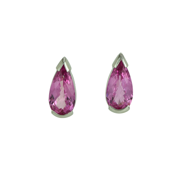 Shasta Pink Sapphire Earrings