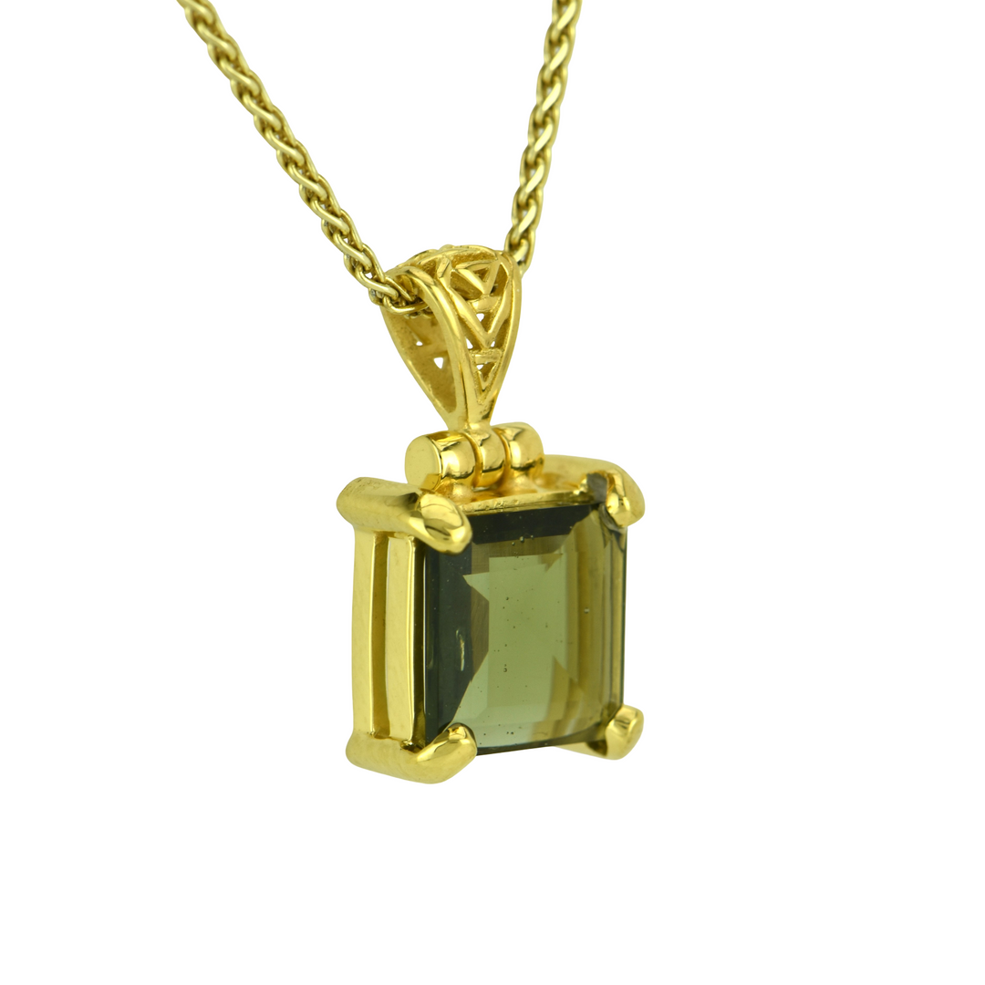 Moldavite Pendant