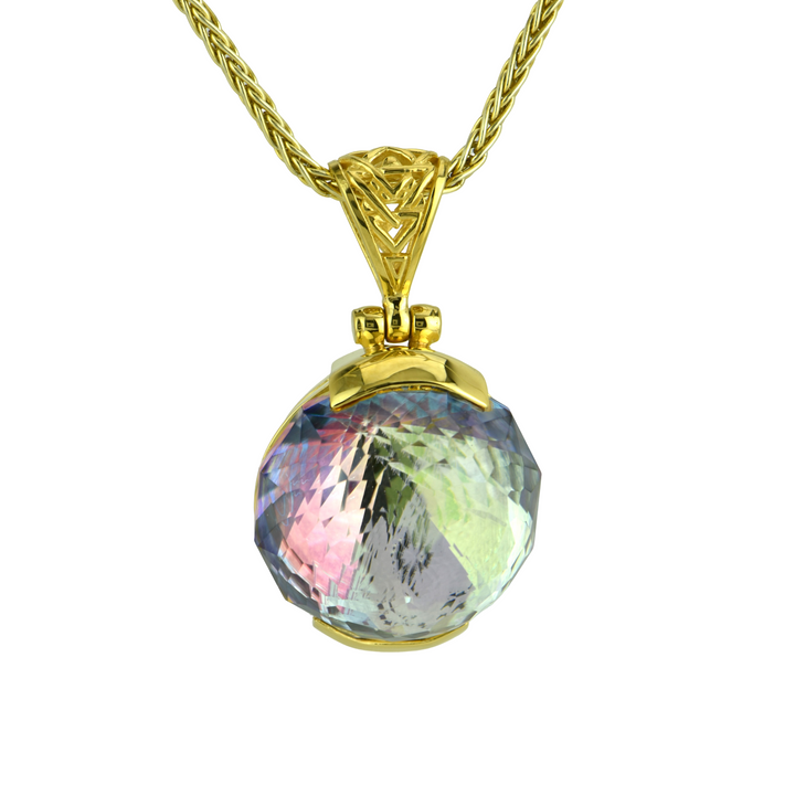 Indigo Warrior Mystic Quartz Pendant