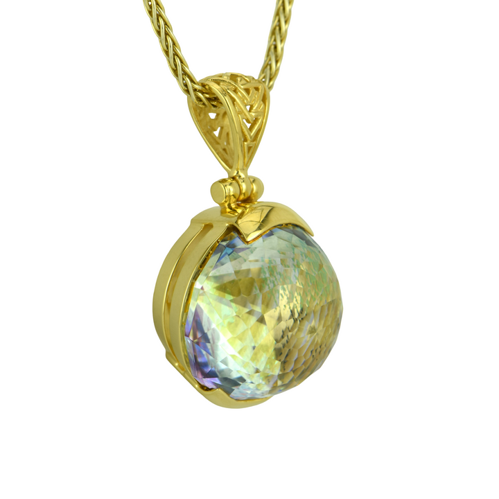 Indigo Warrior Mystic Quartz Pendant