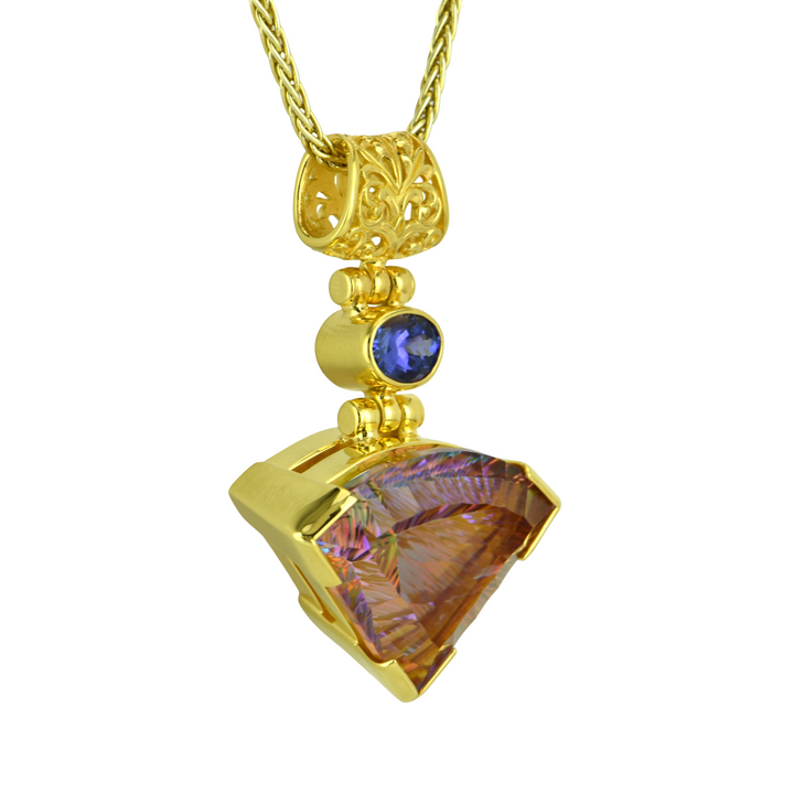 Sunstar Mystic Quartz Pendant