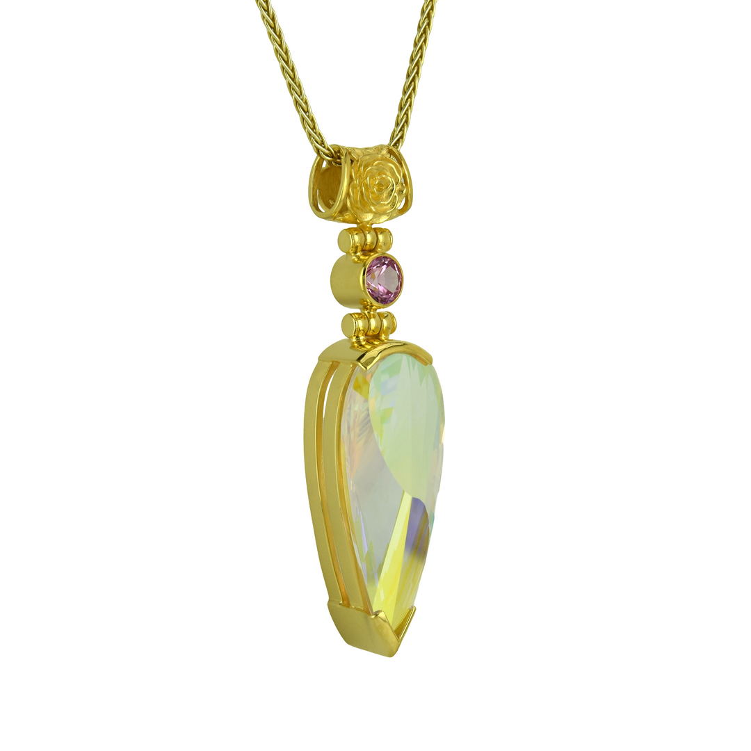 Angel Aura Amour Mystic Quartz Pendant