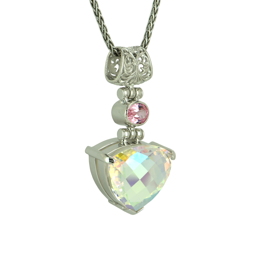 Angel Aura Amour Mystic Quartz Pendant