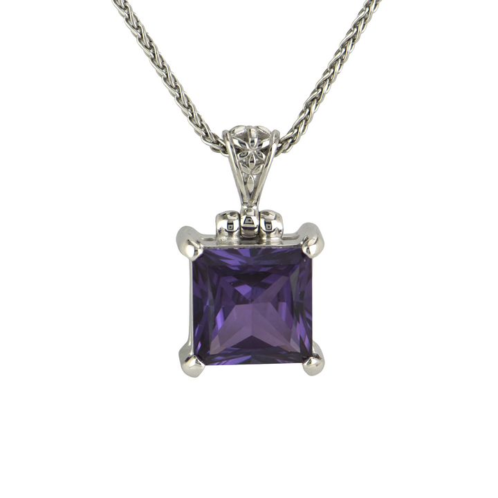 Alexandrite Effect Sapphire Pendant