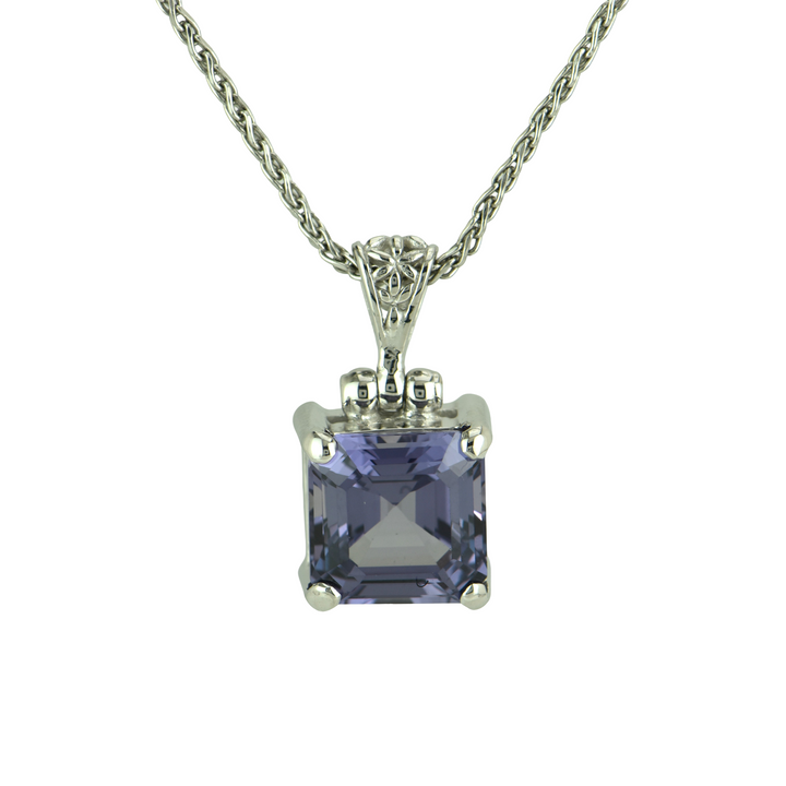 Alexandrite Effect Sapphire Pendant