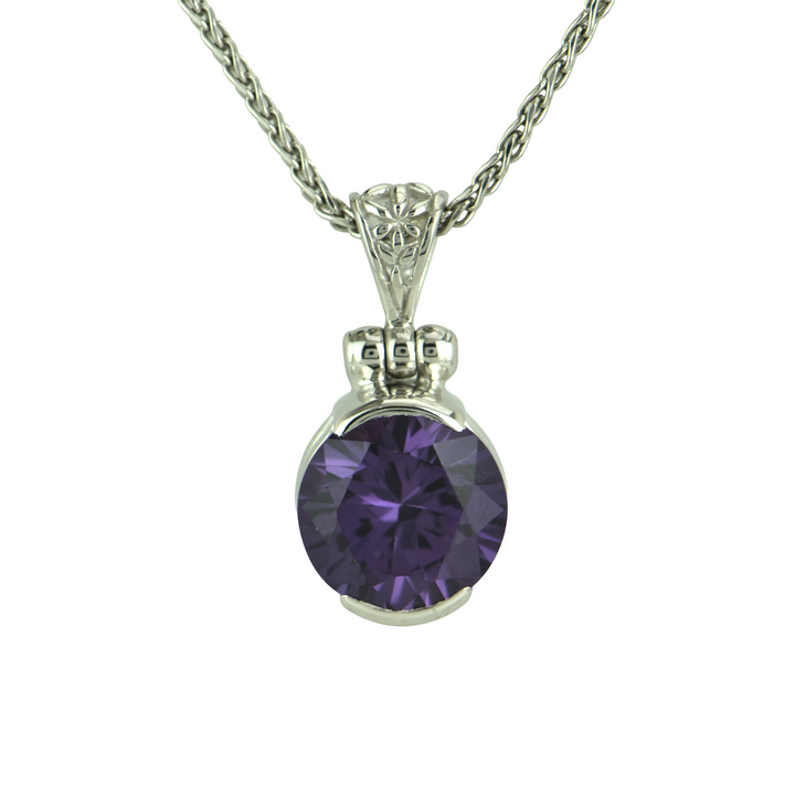 Alexandrite Effect Sapphire Pendant