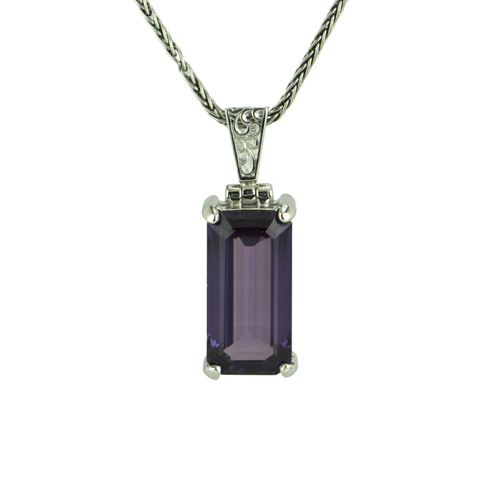 Alexandrite Effect Sapphire Pendant