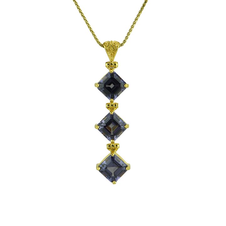 Alexandrite Effect Sapphire Pendant
