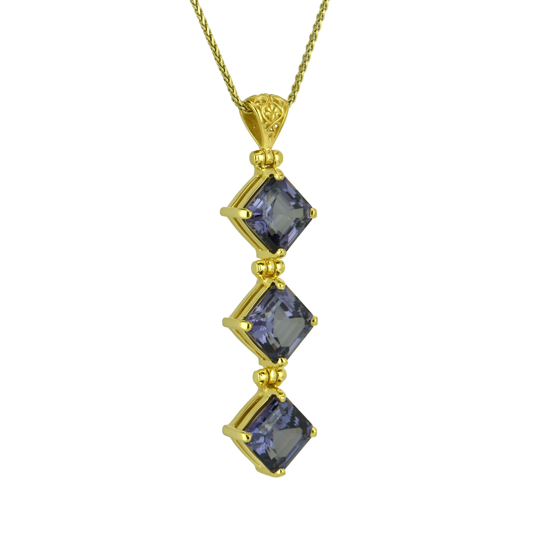 Alexandrite Effect Sapphire Pendant