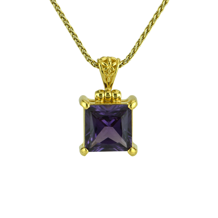 Alexandrite Effect Sapphire Pendant