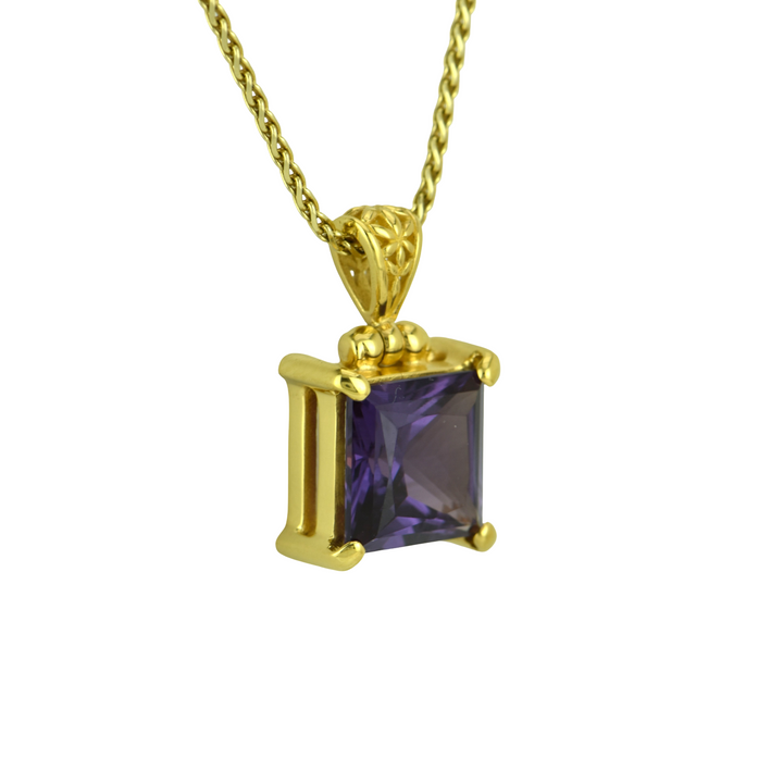 Alexandrite Effect Sapphire Pendant