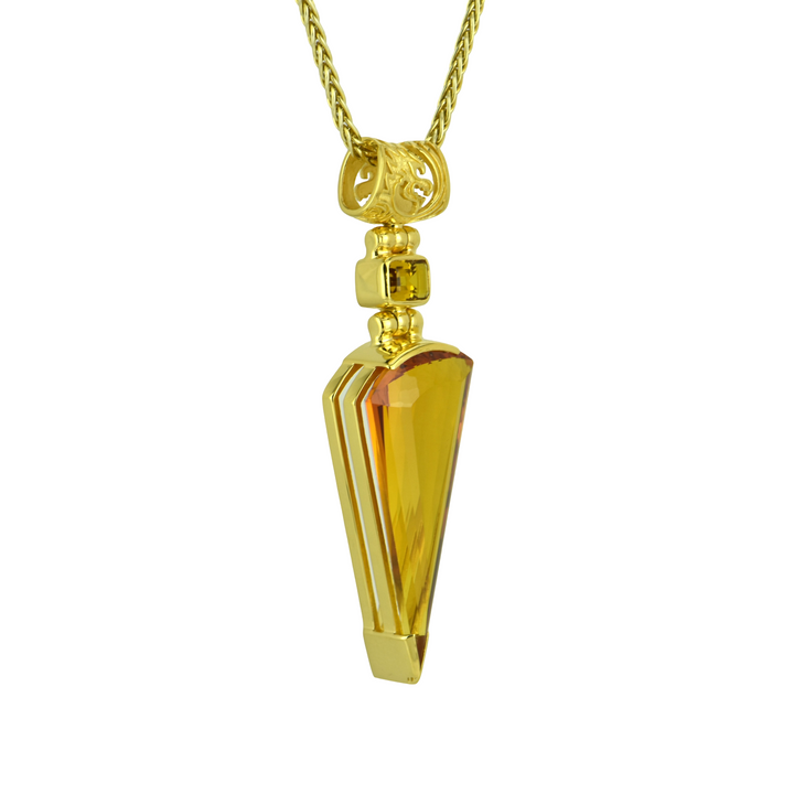 Cognac Sapphire Pendant