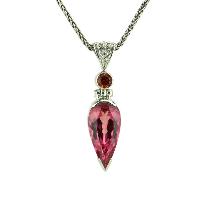 Pink Padparadscha Sapphire Pendant