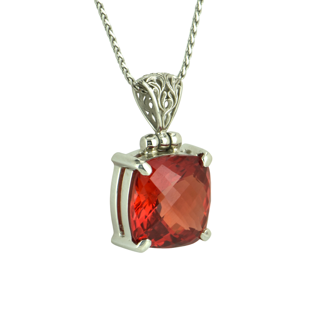Padparadscha Sapphire Pendant