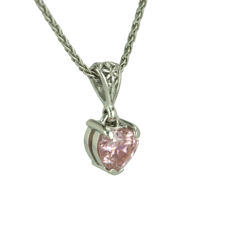 Pink Moissanite Pendant