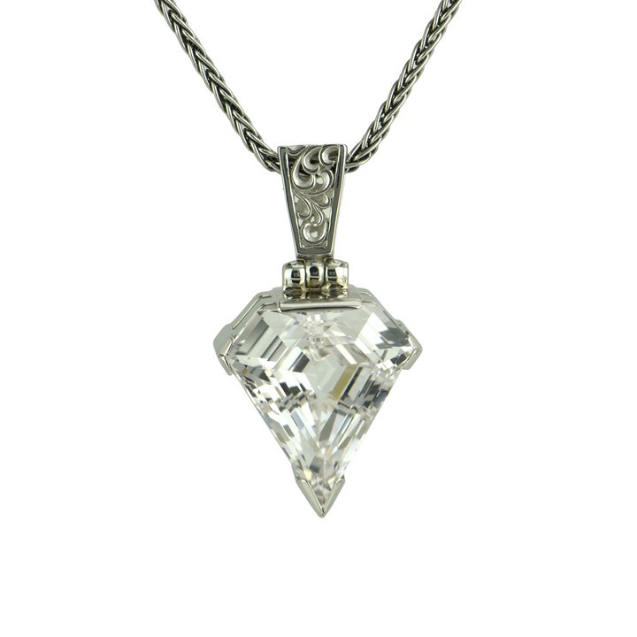 White Sapphire Pendant