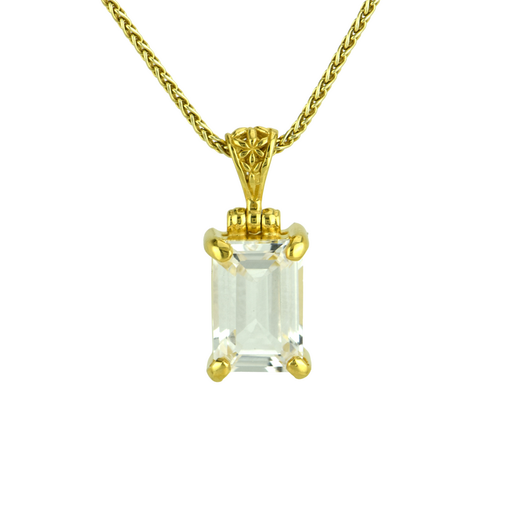 White Sapphire Pendant