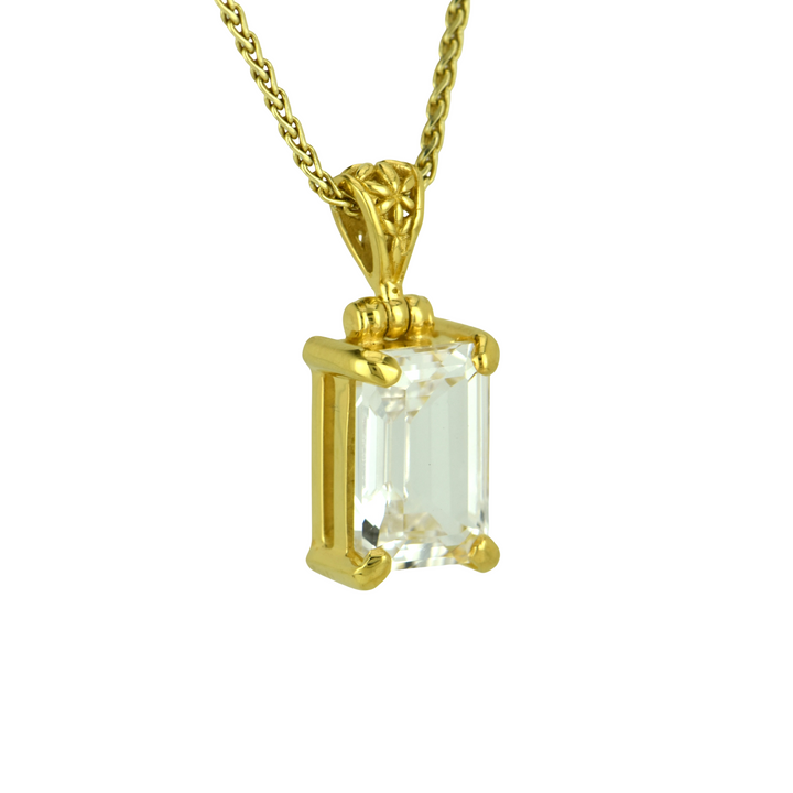 White Sapphire Pendant