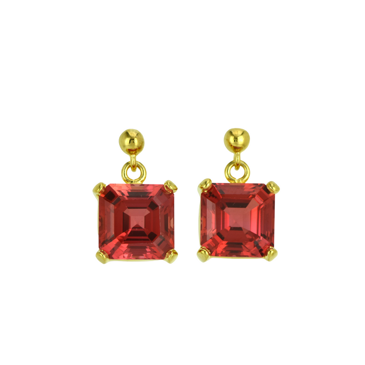 Padparadscha Sapphire Earrings