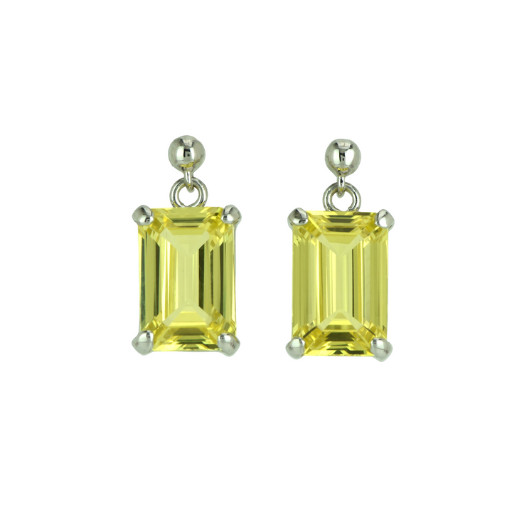 Yellow Sapphire Earrings