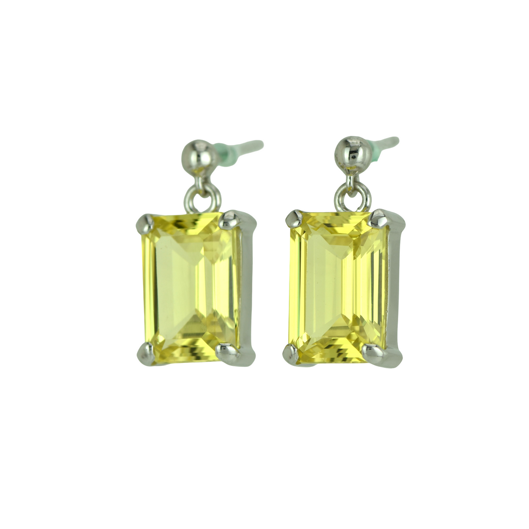Yellow Sapphire Earrings
