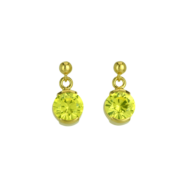 YAG Neon Yellow Garnet Earrings
