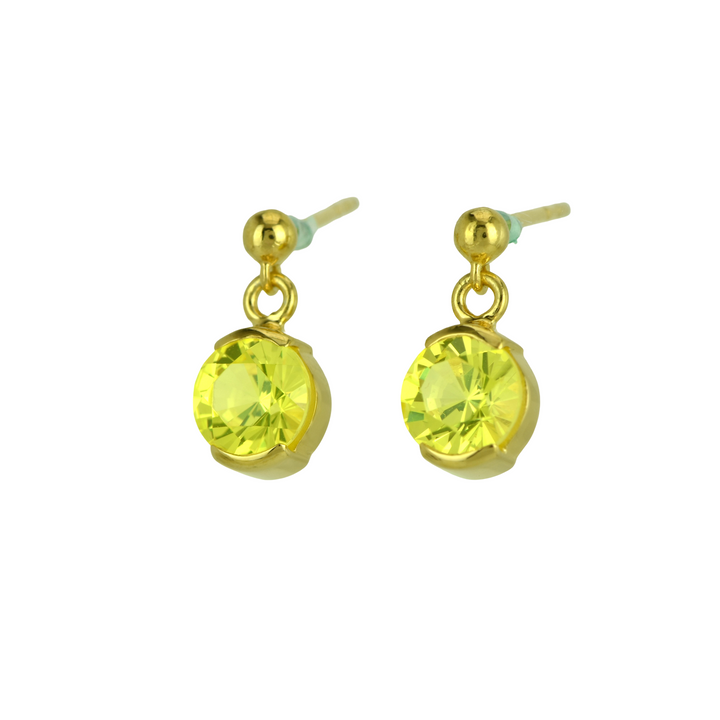 YAG Neon Yellow Garnet Earrings