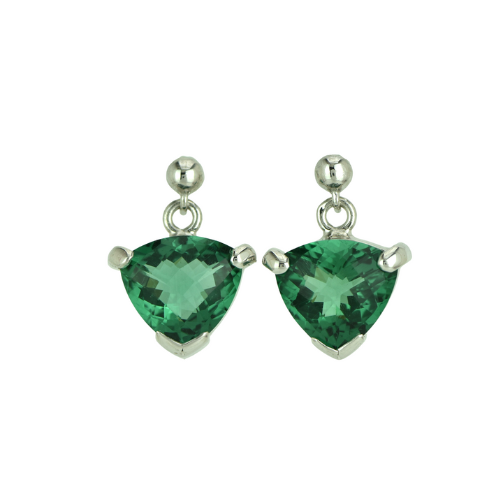 Green Hydro Quartz Earrings