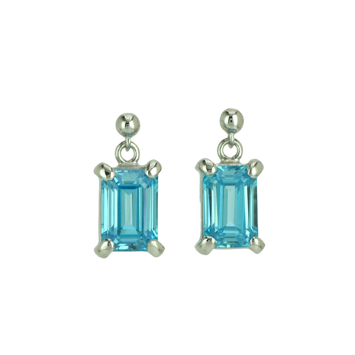 Blue Topaz Simulant Earrings