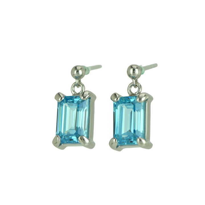 Blue Topaz Simulant Earrings
