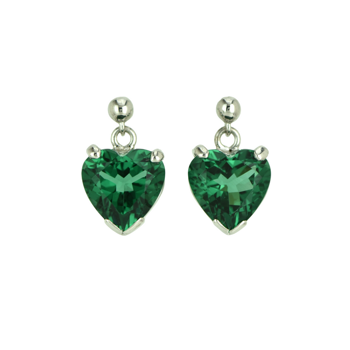 Green Hydro Quartz Earrings