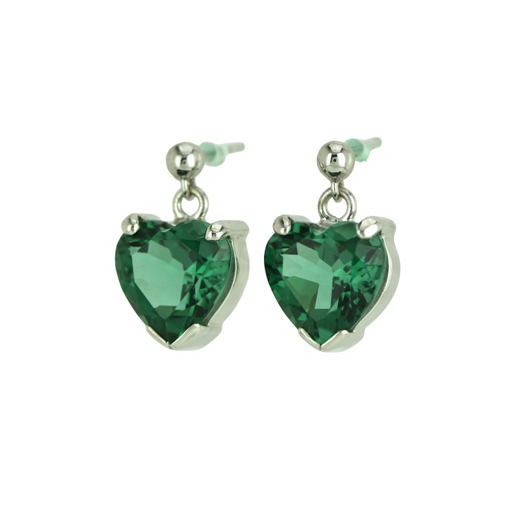 Green Hydro Quartz Earrings