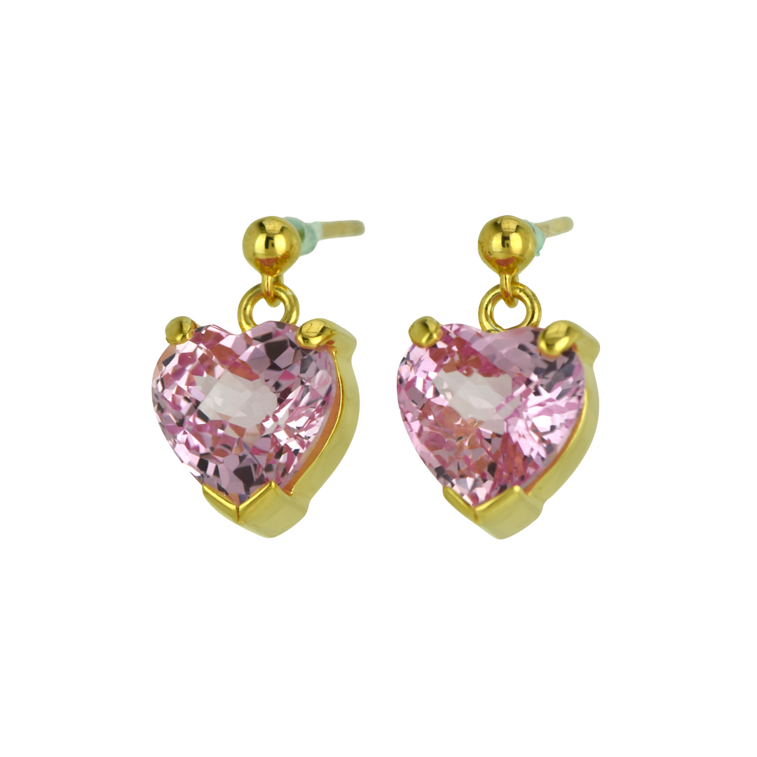 Imperial Pink Sapphire Earrings
