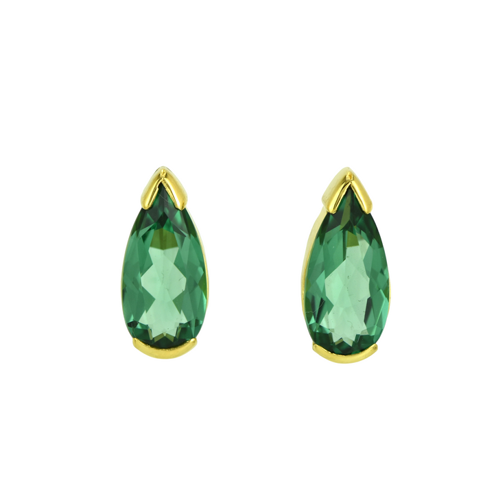 Green Hydro Quartz Earrings