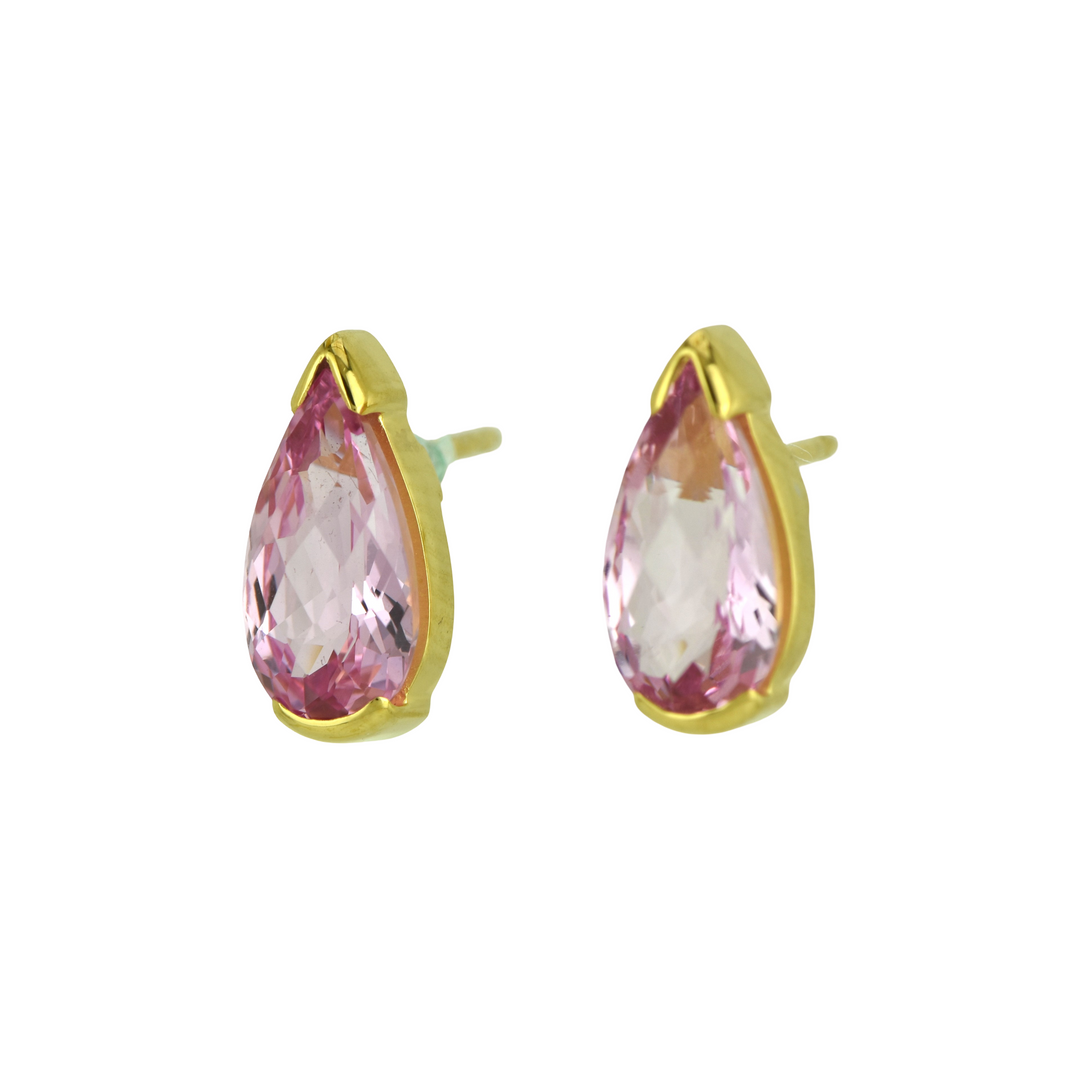 Imperial Pink Sapphire Earrings