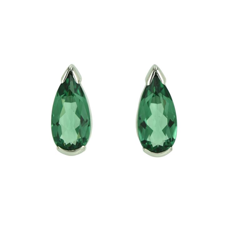 Green Hydro Quartz Earrings
