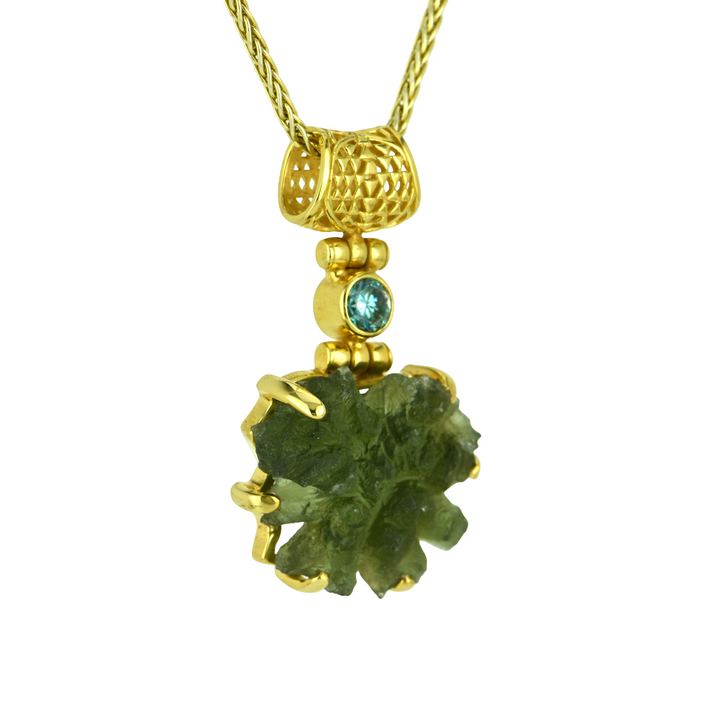 Besednice Moldavite Pendant