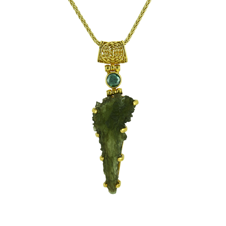 Besednice Moldavite Pendant