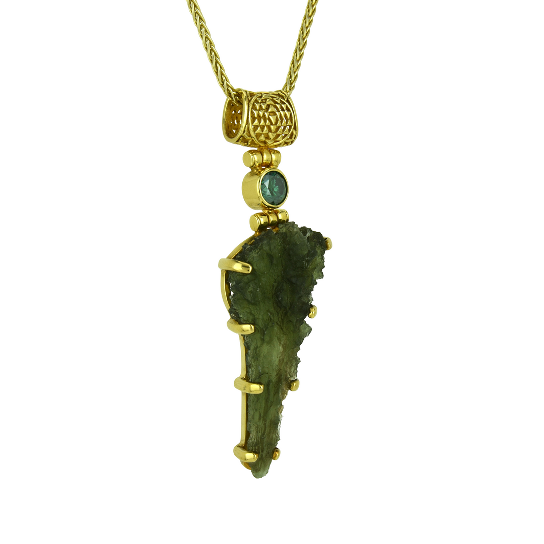 Besednice Moldavite Pendant