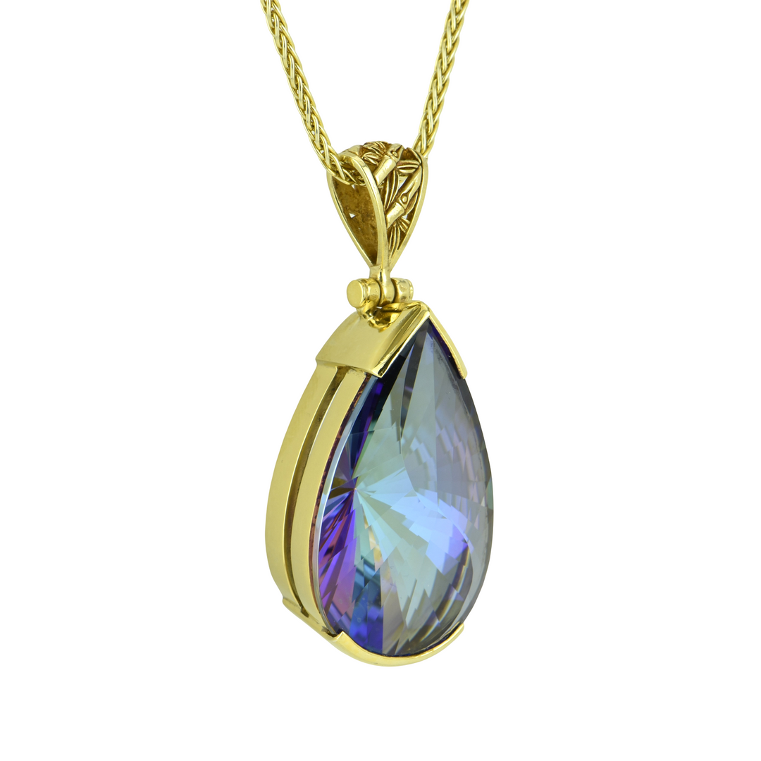 Indigo Warrior Mystic Quartz Pendant