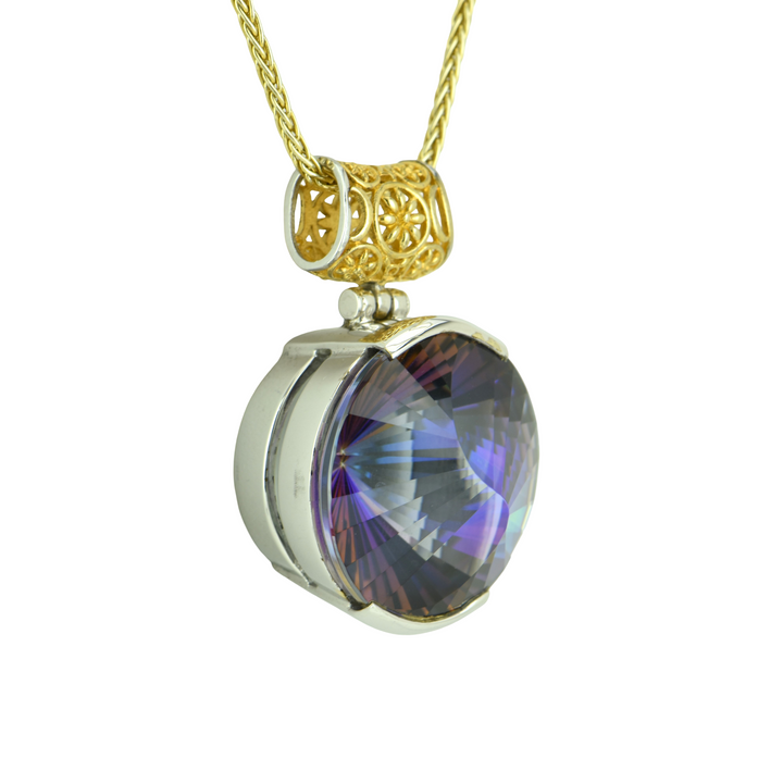 Indigo Warrior Mystic Quartz Pendant