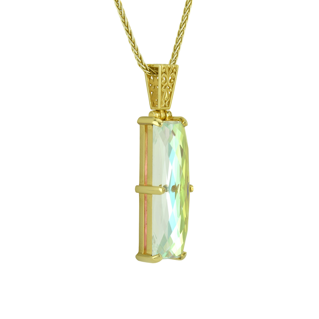 Angel Aura Sovereignty Mystic Quartz Pendant