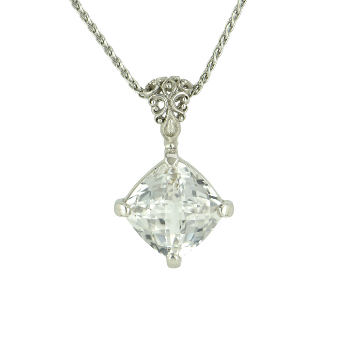White Sapphire Pendant